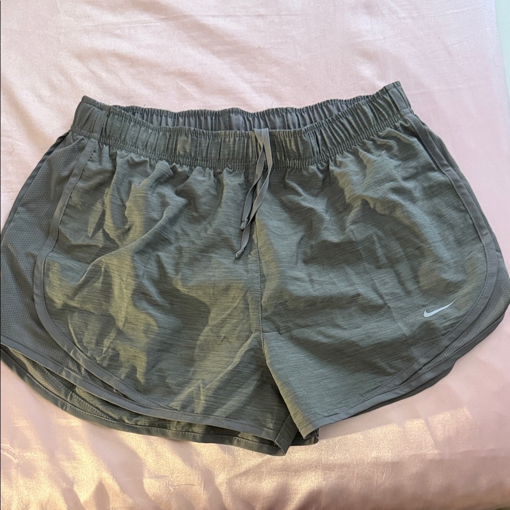 Nike Women's Athletic Dri-Fit Shorts in Gray